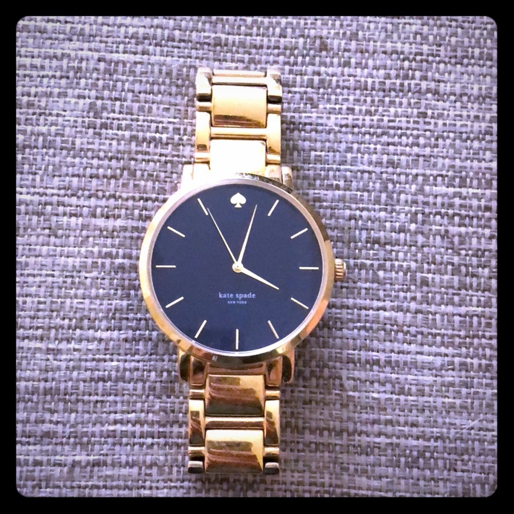 Kate Spade Gold Watch with Blue Face